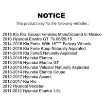 Load image into Gallery viewer, Front Rear Ceramic Brake Pads Kit For Hyundai Elantra Kia Accent Forte Rio GT