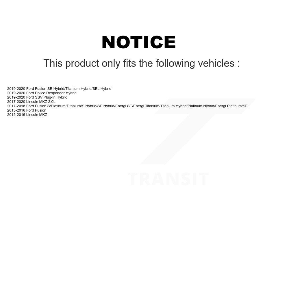 Front Rear Ceramic Brake Pads Kit For Ford Fusion Lincoln MKZ Police Responder