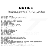 Charger l'image dans la galerie, Front Rear Ceramic Brake Pad Kit For Ford Focus Escape Mazda 3 Volvo 5 C-Max S40