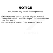Load image into Gallery viewer, Front Rear Ceramic Brake Pads Kit For Tesla S Hyundai Genesis Coupe
