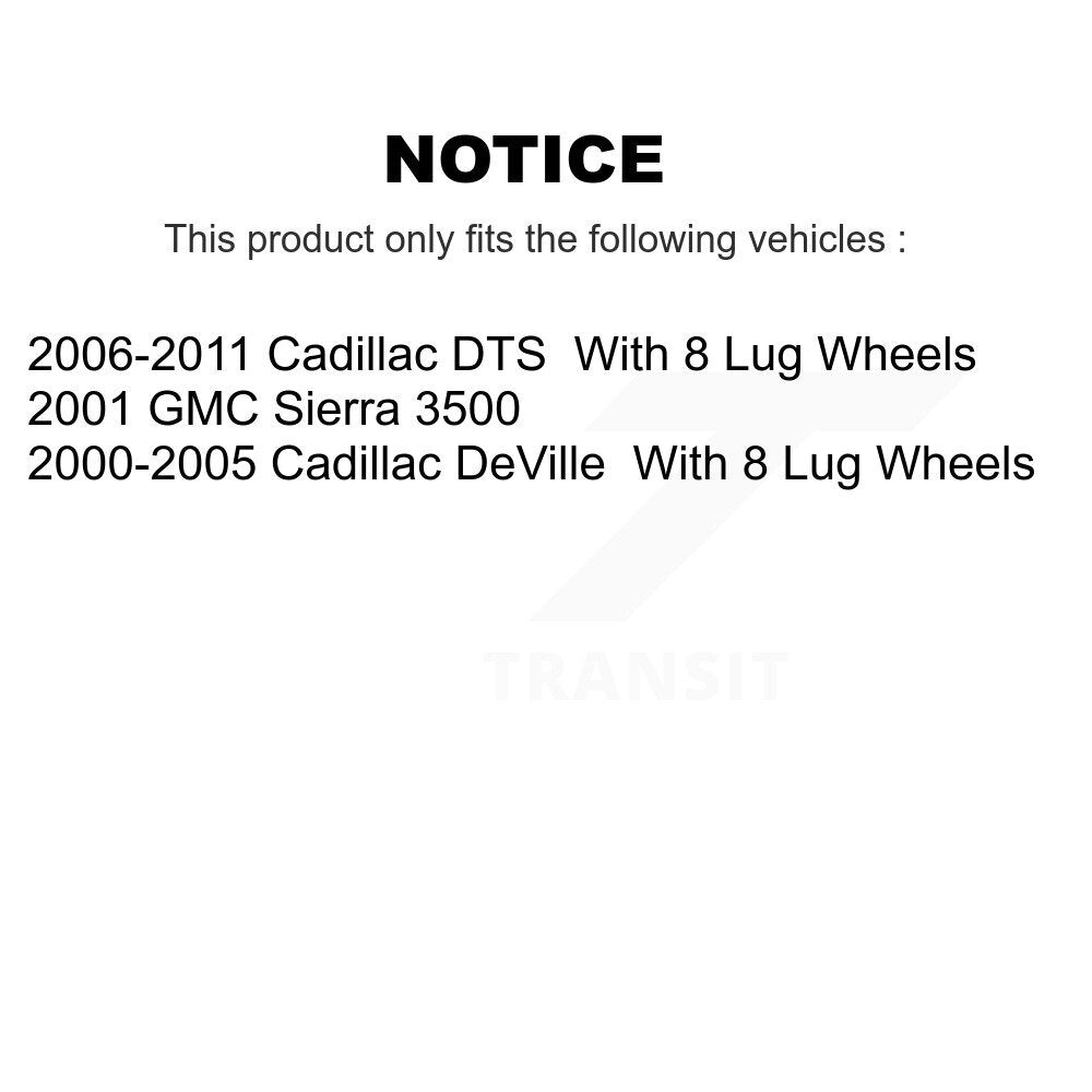 Front Rear Ceramic Brake Pads Kit For Cadillac DeVille DTS Chevrolet Silverado