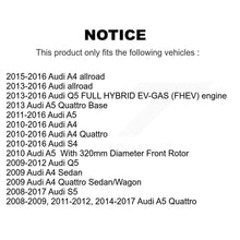 Load image into Gallery viewer, Front Rear Ceramic Brake Pads Kit For Audi Q5 A4 Quattro A5 allroad S5