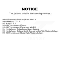 Load image into Gallery viewer, Front Rear Ceramic Brake Pads Kit For Honda Accord Acura CL