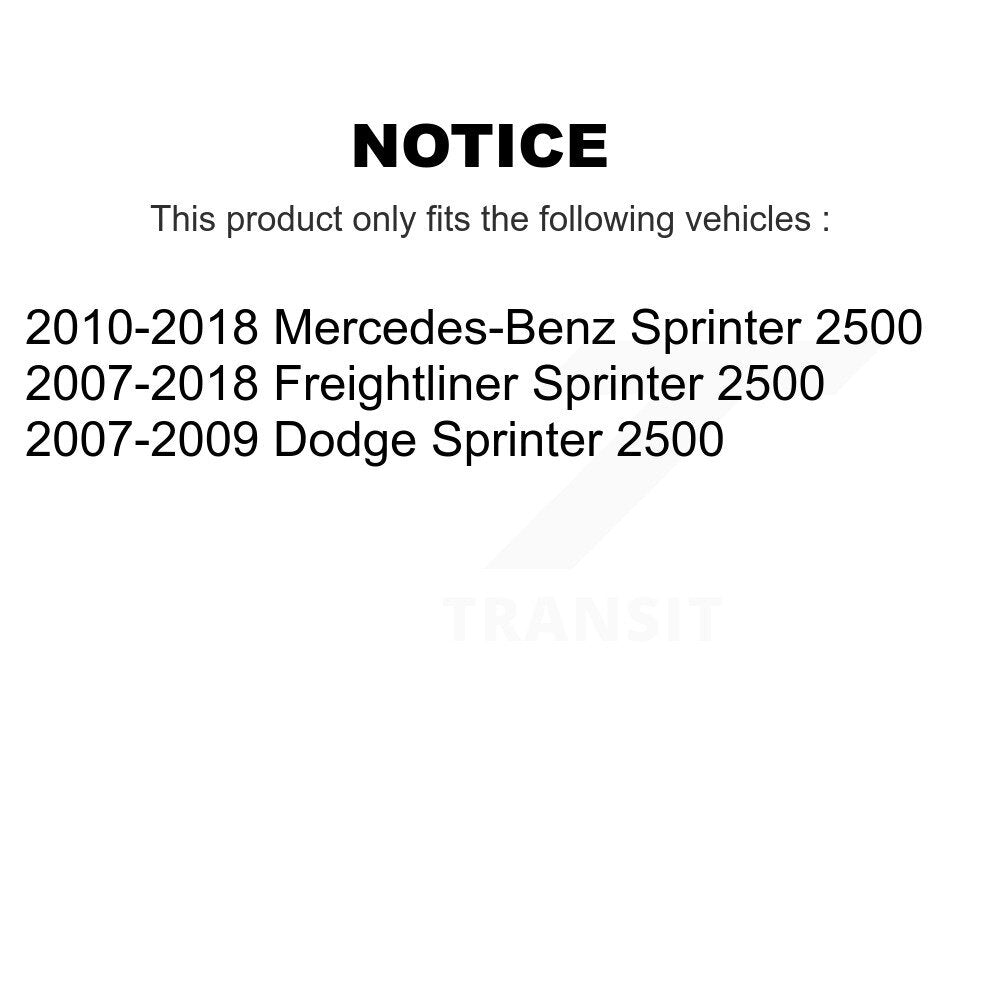Front Rear Ceramic Brake Pads Kit For Sprinter 2500 Mercedes-Benz Freightliner