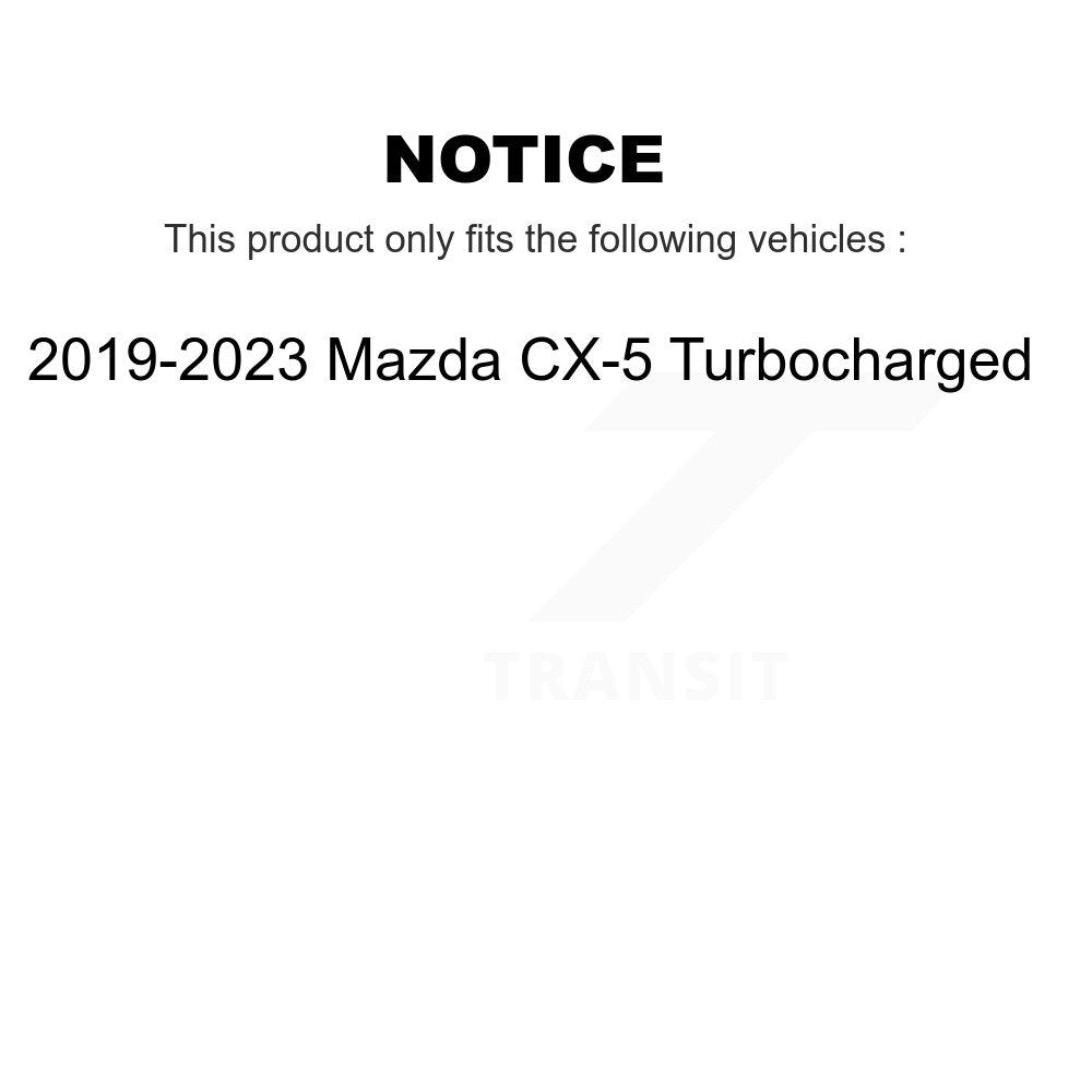 Front Rear Ceramic Brake Pads Kit For 2019-2022 Mazda CX-5 Turbocharged