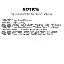 Load image into Gallery viewer, Front Rear Ceramic Brake Pad Kit For Dodge Grand Caravan Journey Chrysler Town &amp;