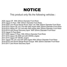 Load image into Gallery viewer, Front Rear Ceramic Brake Pad Kit For Land Rover Jaguar F-Pace Discovery Sport XE
