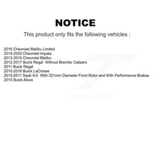 Load image into Gallery viewer, Front Rear Ceramic Brake Pad Kit For Chevrolet Malibu Buick Impala LaCrosse Saab