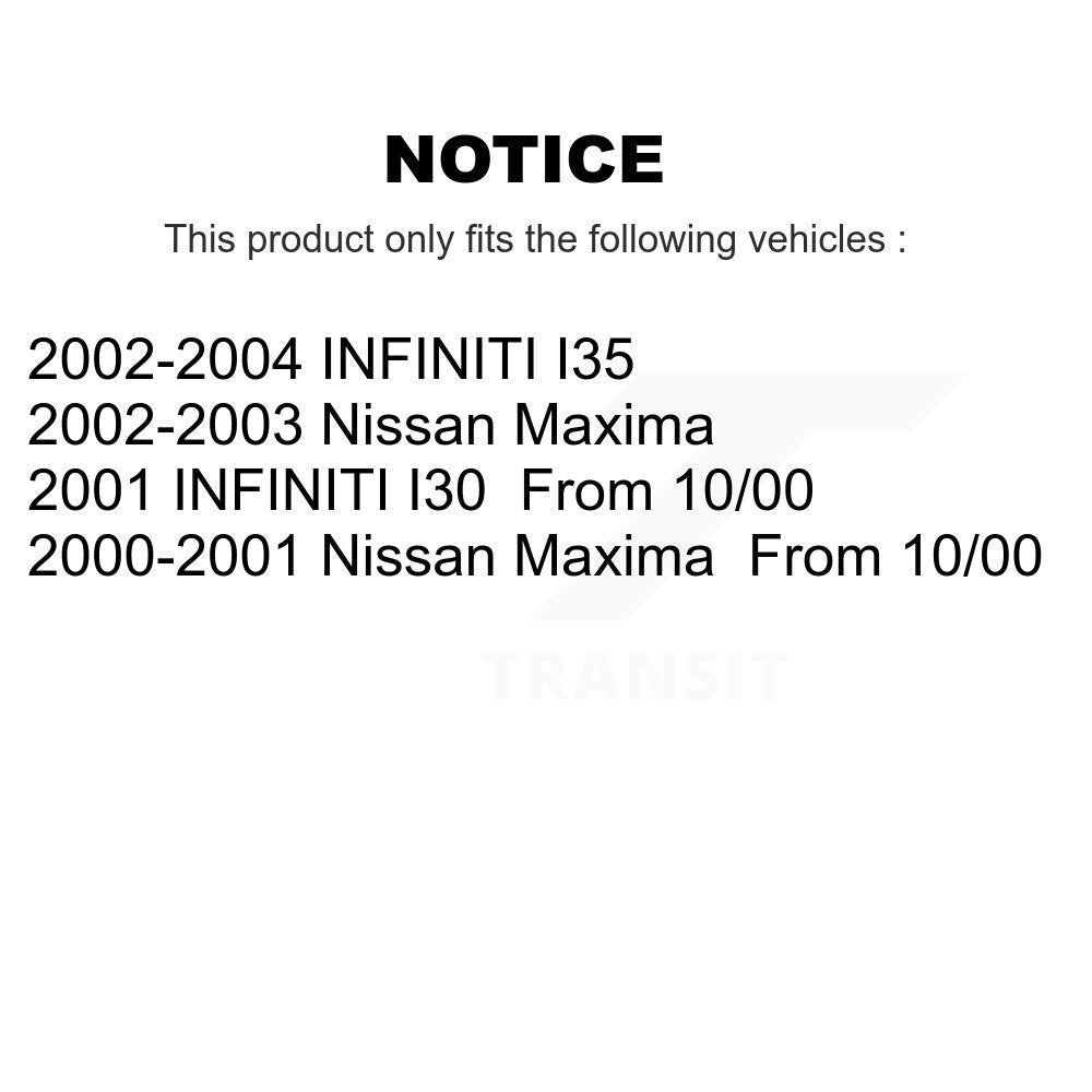 Front Rear Ceramic Brake Pads Kit For Nissan Maxima INFINITI I35 I30