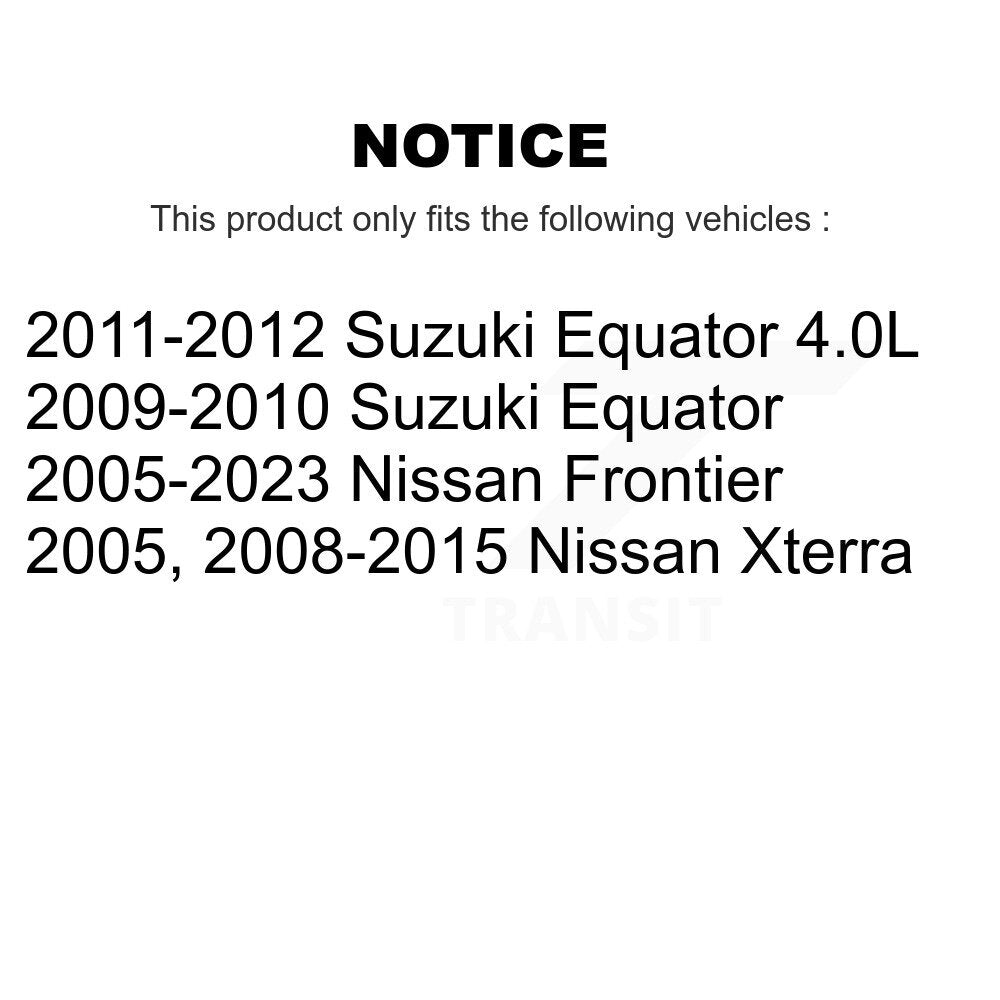 Front Rear Ceramic Brake Pads Kit For Nissan Frontier Xterra Suzuki Equator