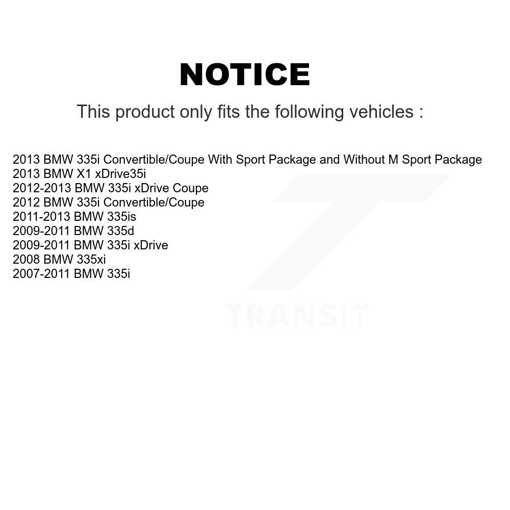 Front Rear Ceramic Brake Pads Kit For BMW 335i xDrive X1 335d 335xi 335is