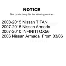 Load image into Gallery viewer, Front Rear Ceramic Brake Pads Kit For Nissan Titan Armada INFINITI QX56 TITAN