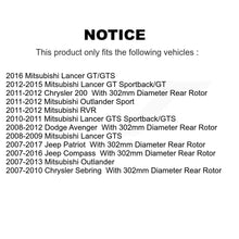 Load image into Gallery viewer, Front Rear Ceramic Brake Pad Kit For Jeep Patriot Compass Chrysler Dodge Avenger