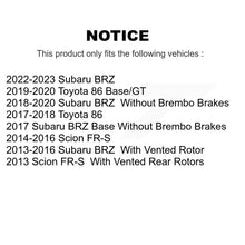 Load image into Gallery viewer, Front Rear Ceramic Brake Pads Kit For Scion FR-S Subaru BRZ Toyota 86