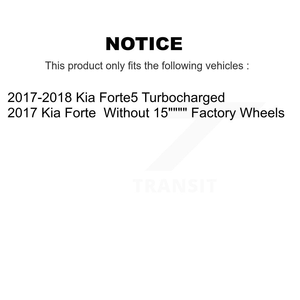 Front Rear Ceramic Brake Pads Kit For Kia Forte Forte5 SX