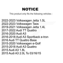 Load image into Gallery viewer, Front Rear Ceramic Brake Pads Kit For Volkswagen Jetta Audi A3 Quattro e-Golf TT