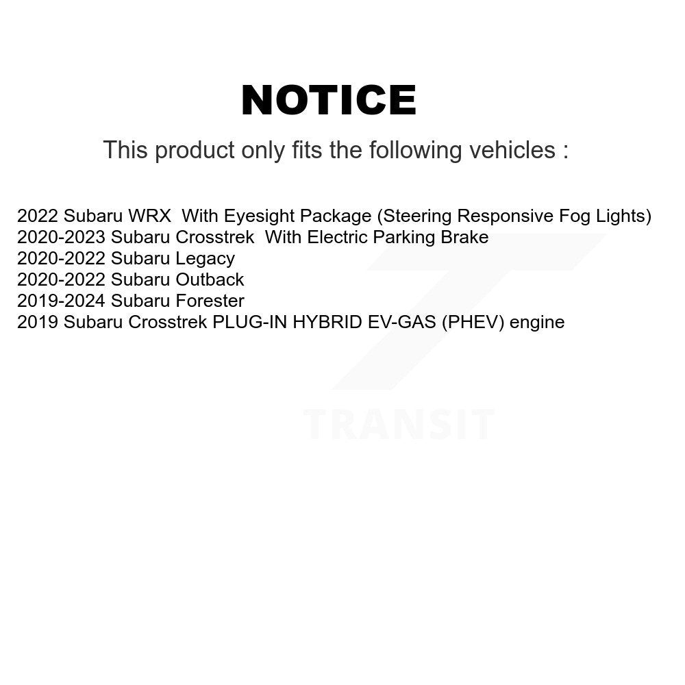 Front Rear Ceramic Brake Pads Kit For Subaru Forester Crosstrek Outback Legacy