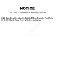 Load image into Gallery viewer, Front Rear Ceramic Brake Pads Kit For 18-19 Buick Regal TourX With Brembo Brakes