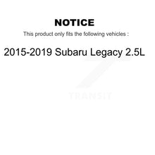 Charger l&#39;image dans la galerie, Front Coated Drilled Slot Disc Brake Rotor Pair For 2015-2019 Subaru Legacy 2.5L