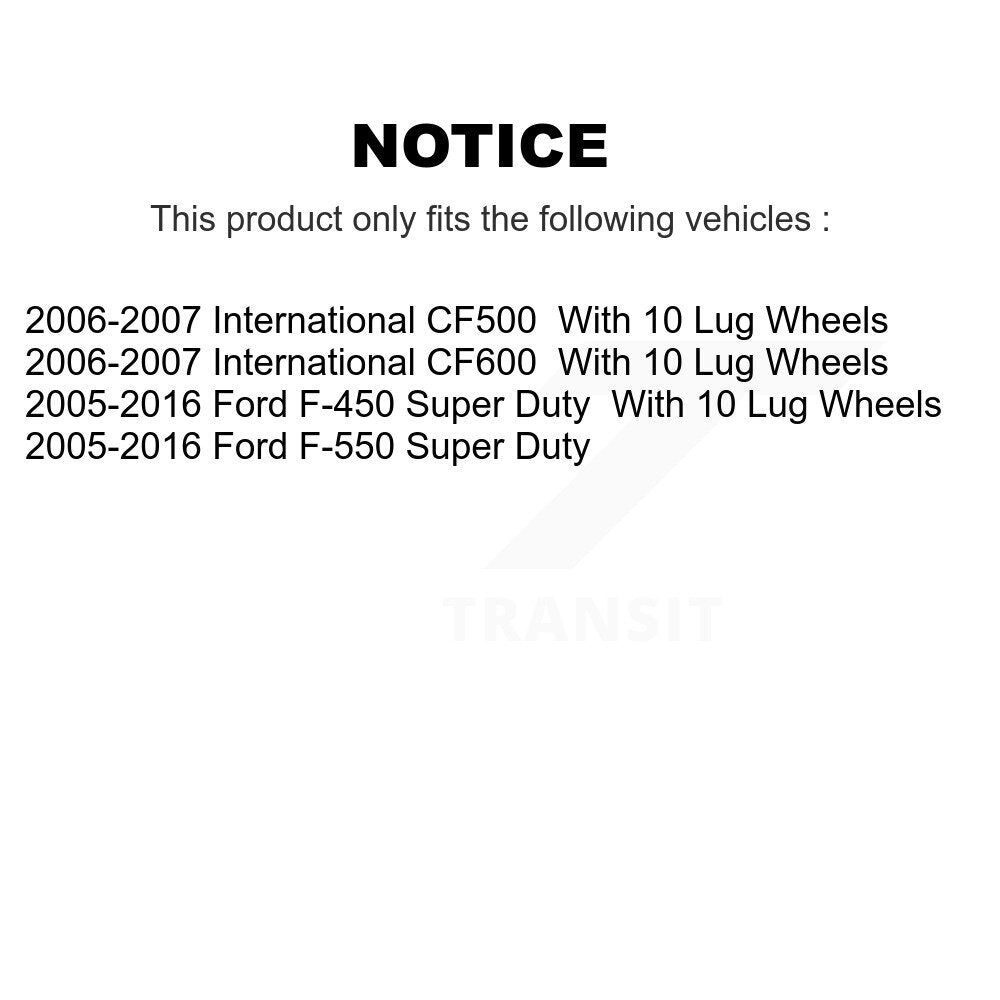 Kit de Rotor de frein à disque, fente de perçage avant et arrière, pour Ford F-450 Super Duty F-550 CF500 