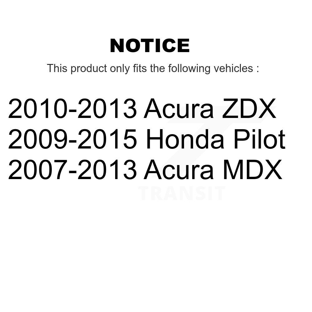 Kit de rotors de frein à disque à fente de forage avant et arrière, pour Honda Pilot Acura MDX ZDX 