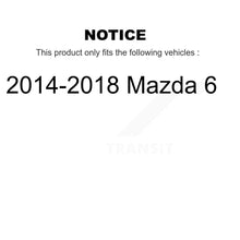 Charger l&#39;image dans la galerie, Kit de rotors de frein à disque fendus percés avant et arrière pour Mazda 6 2014-2018 