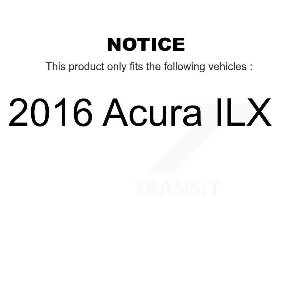 Front Rear Coated Drilled Slotted Disc Brake Rotors Kit For 2016 Acura ILX