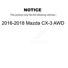 Load image into Gallery viewer, Front Rear Coated Drilled Slot Disc Brake Rotor Kit For 2016-2018 Mazda CX-3 AWD