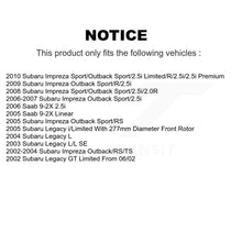 Charger l'image dans la galerie, Front Drill Slot Brake Rotor Ceramic Pad Kit For Subaru Impreza Legacy Saab 9-2X