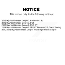 Charger l'image dans la galerie, Front Coat Drill Slot Disc Brake Rotor Ceramic Pad Kit For Hyundai Genesis Coupe