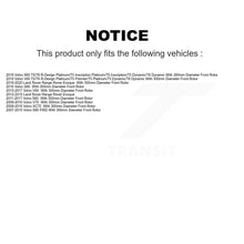 Charger l'image dans la galerie, Front Drilled Slot Brake Rotor Ceramic Pad Kit For Volvo S60 XC70 S80 Land Rover