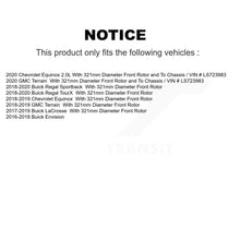 Load image into Gallery viewer, Front Drilled Slot Brake Rotor Ceramic Pad Kit For Chevrolet Equinox GMC Terrain