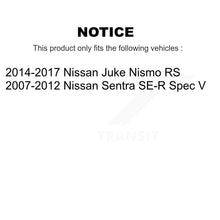 Charger l'image dans la galerie, Front Coated Drill Slot Disc Brake Rotors Ceramic Pad Kit For Nissan Sentra Juke