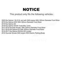 Charger l'image dans la galerie, Front Drill Slot Disc Brake Rotors Ceramic Pad Kit For Hyundai Sonata Kia Optima
