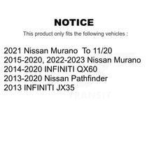 Load image into Gallery viewer, Front Drilled Slot Brake Rotor Ceramic Pad Kit For Nissan Pathfinder Murano QX60