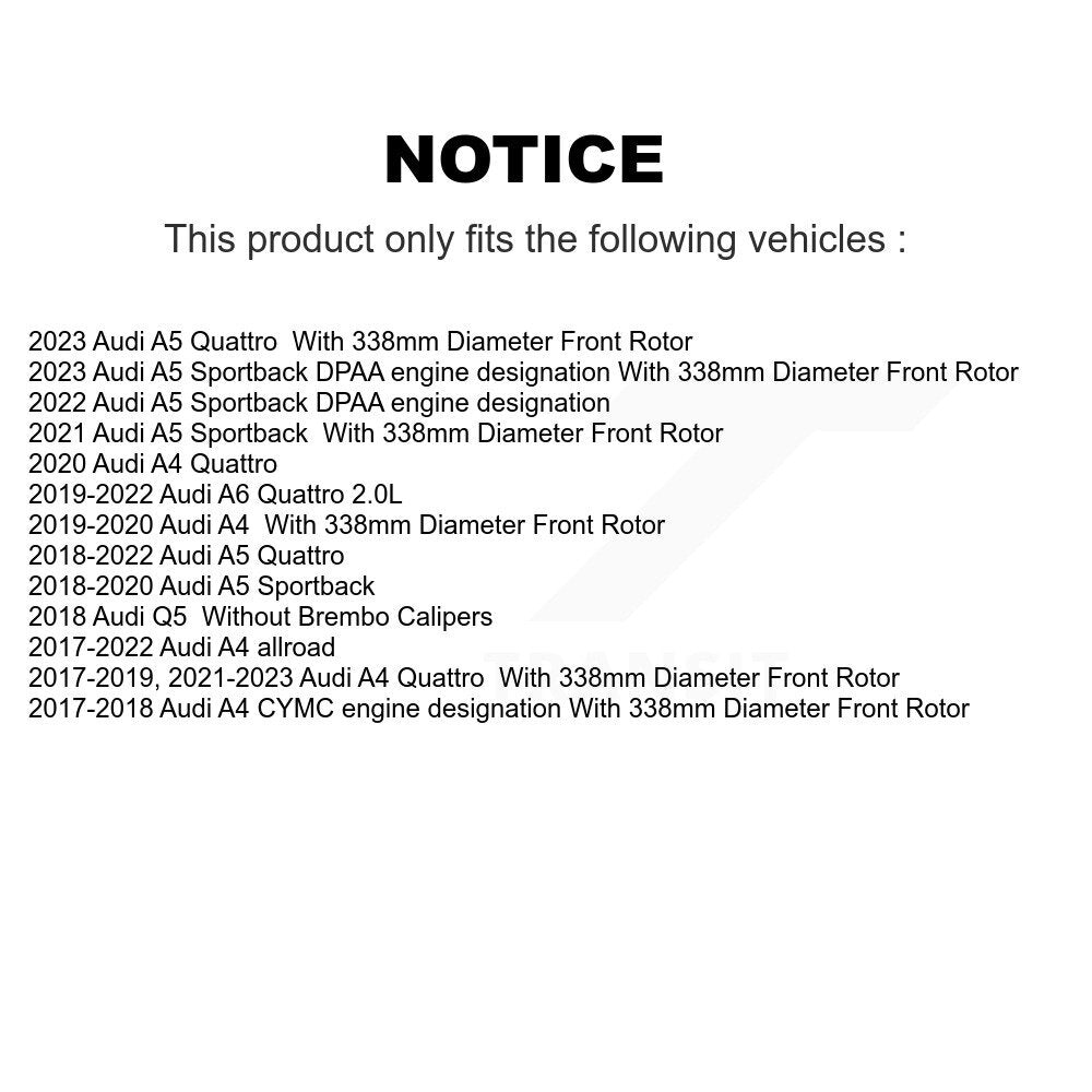 Front Drill Slot Brake Rotor Ceramic Pad Kit For Audi A4 Quattro Q5 A5 Sportback
