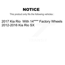 Charger l'image dans la galerie, Front Coated Drilled Slotted Disc Brake Rotors And Ceramic Pads Kit For Kia Rio