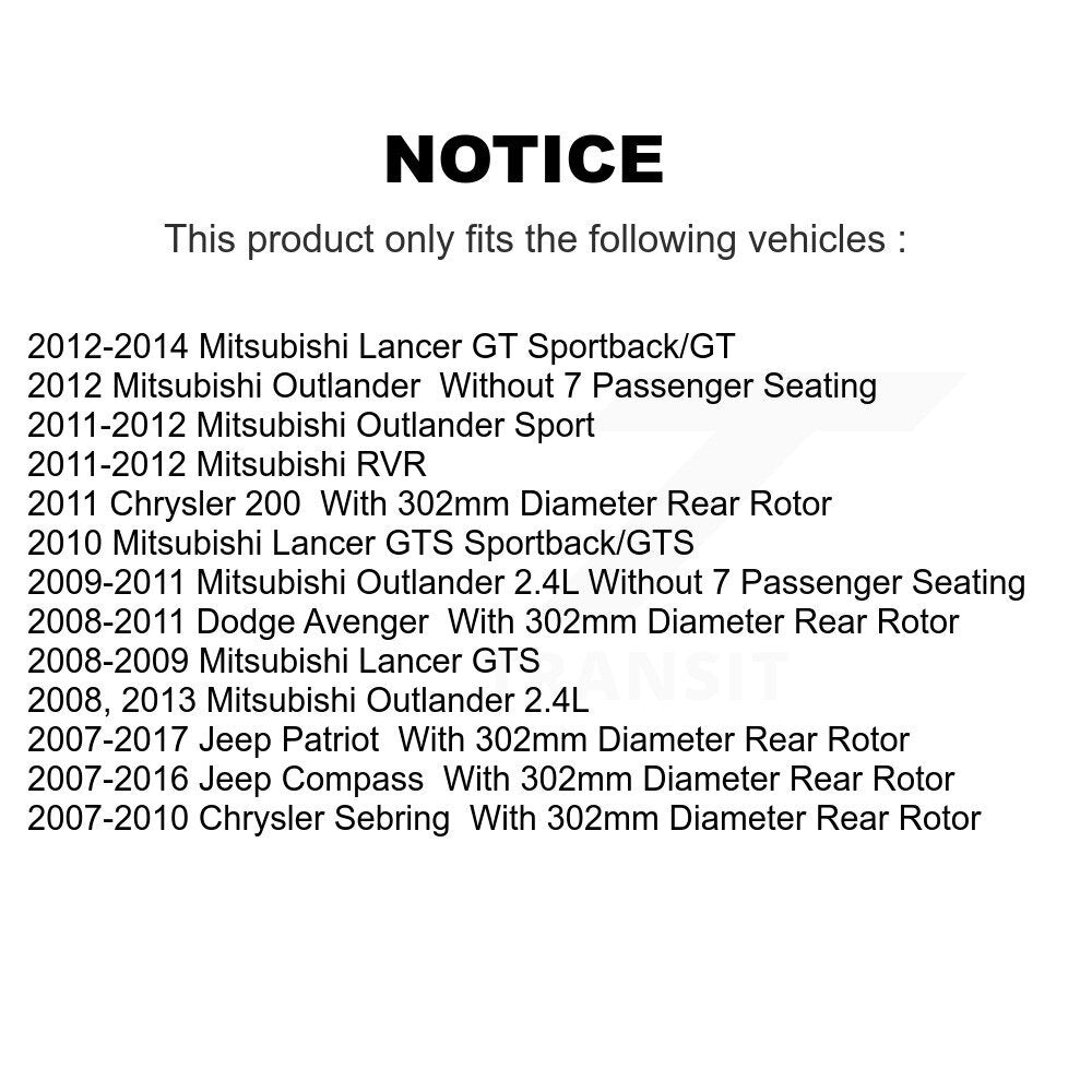 Front Rear Drill Slot Brake Rotor Ceramic Pad Kit For Jeep Patriot Compass Dodge
