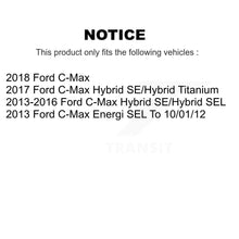 Charger l'image dans la galerie, Front Rear Coated Drilled Slot Disc Brake Rotor &amp; Ceramic Pad Kit For Ford C-Max