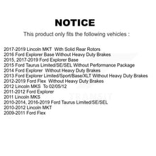 Charger l'image dans la galerie, Front Rear Drill Slot Brake Rotors Ceramic Pad Kit For Ford Explorer Taurus Flex