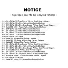 Charger l'image dans la galerie, Front Rear Drill Slot Brake Rotors Ceramic Pad Kit For BMW 328i xDrive 320i 330i