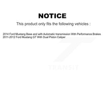 Load image into Gallery viewer, Front Rear Coated Drilled Slot Disc Brake Rotor Ceramic Pad Kit For Ford Mustang