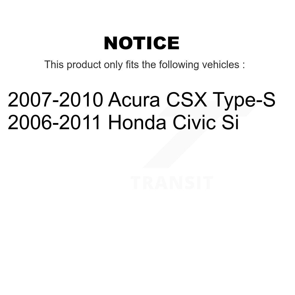 Front Rear Drill Slot Disc Brake Rotor Ceramic Pad Kit For Honda Civic Acura CSX