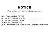 Load image into Gallery viewer, Front Rear Drill Slot Brake Rotors Ceramic Pad Kit For Chevrolet Cruze Volt Bolt