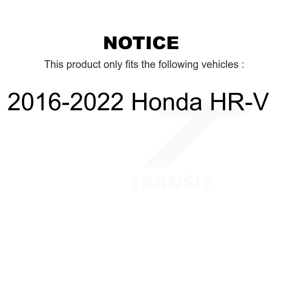 Front Rear Drill Slot Disc Brake Rotors Ceramic Pad Kit For 2016-2022 Honda HR-V