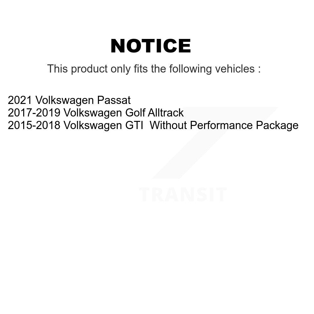 Front Rear Drill Slot Brake Rotor Ceramic Pad Kit For Volkswagen GTI Golf Passat
