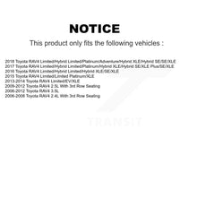 Charger l'image dans la galerie, Front Rear Coated Drilled Slot Disc Brake Rotors Ceramic Pad Kit For Toyota RAV4