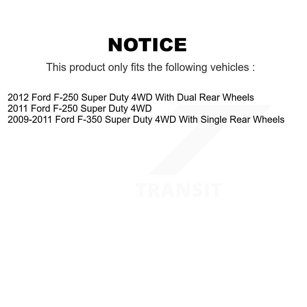 Front Rear Drill Slot Brake Rotors Ceramic Pad Kit For Ford F-250 Super Duty 4WD