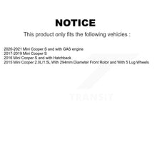Load image into Gallery viewer, Front Rear Coated Drilled Slot Disc Brake Rotors Ceramic Pad Kit For Mini Cooper