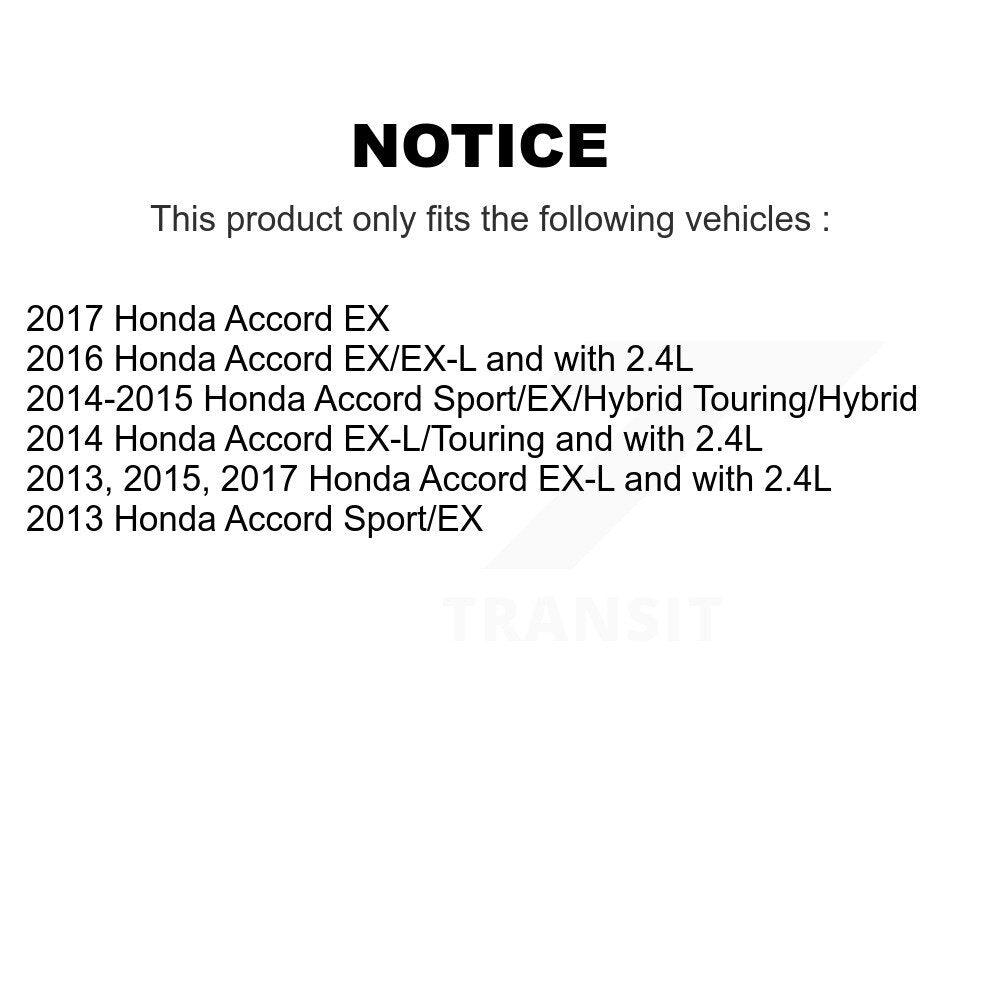 Front Rear Coated Drilled Slot Disc Brake Rotor Ceramic Pad Kit For Honda Accord